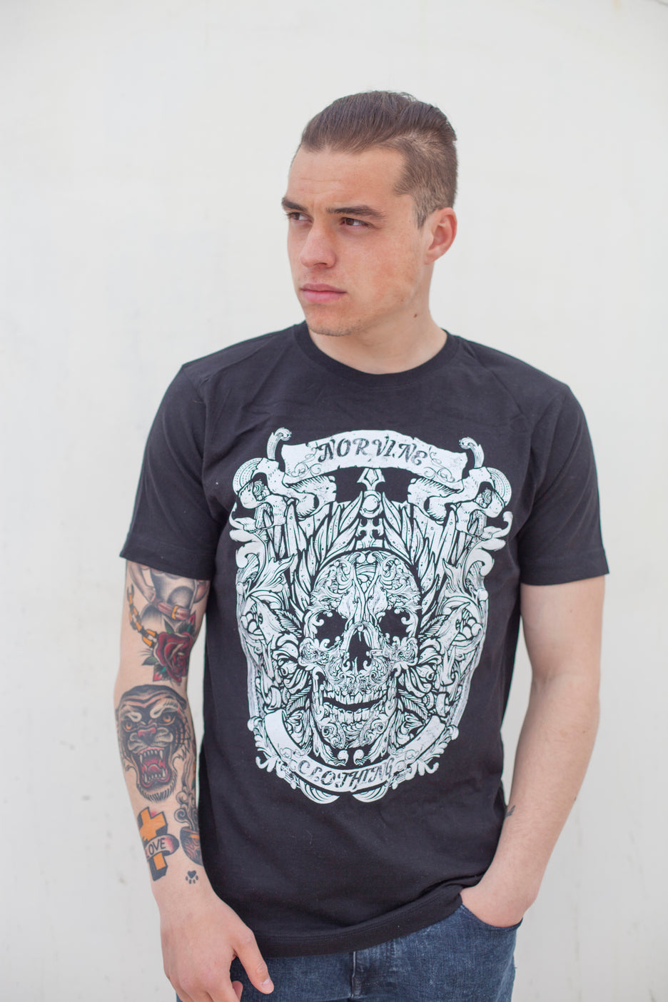 Caesar Tattoo Style T-Shirt