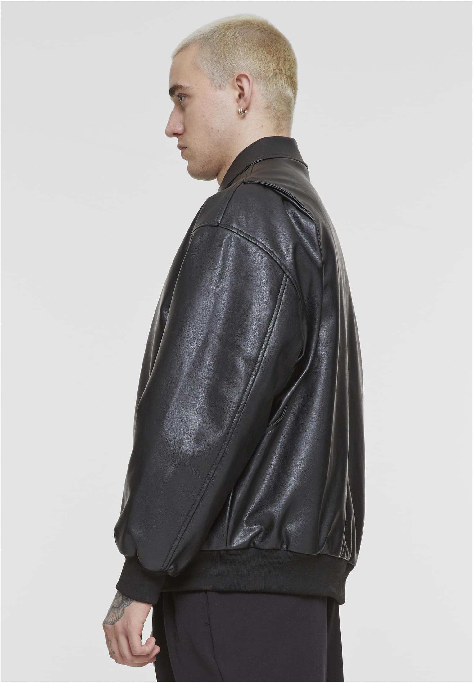 Synthetic Leather Blouson