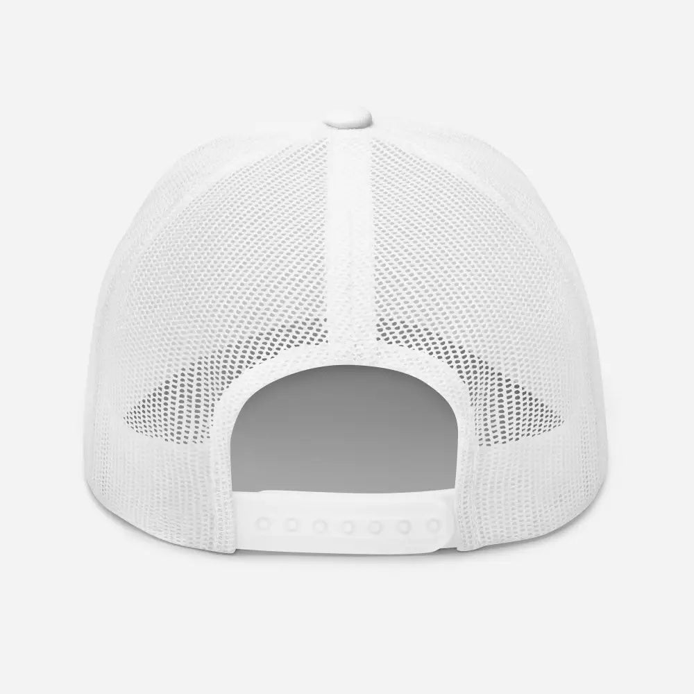 R-benz White Trucker Cap